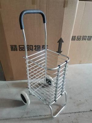 2-Wheels Trolley Folding Aluminum Stair Climbing Shopping Cart