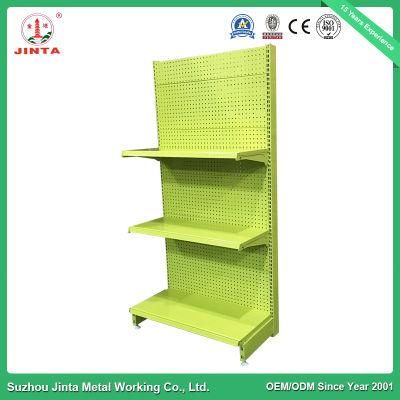 Steel and Wood Supermarket Display Rack