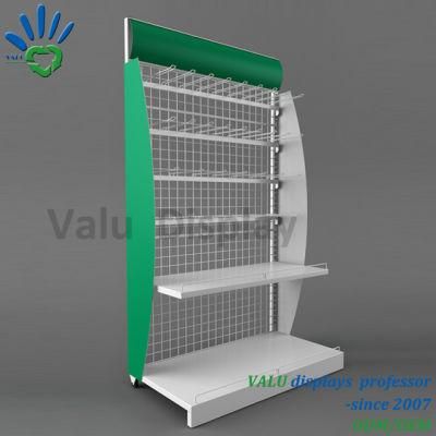 Supermarket Hot Sale Four Tiers Iron Display Stand for Biscuit Food Promotion