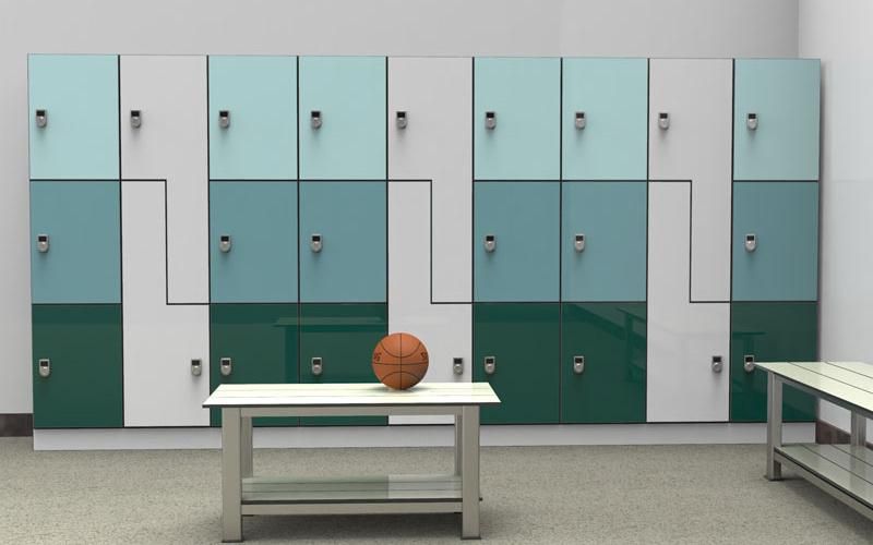 Good Quality Water Resistant Professional High Pressure Laminate Hospital Best Price Gym Washroom Changing Room HPL Locker/