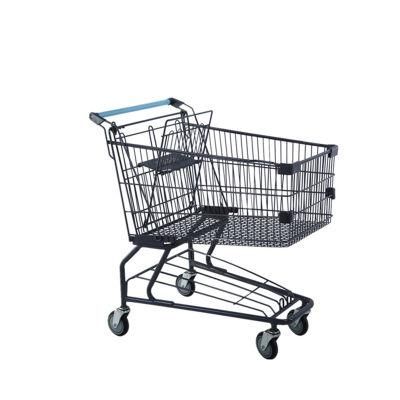 Hot Selling 140L American Style Shopping Cart Supermarket Model-Df Trolley