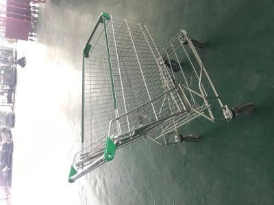 150L Asian Style Wire Mesh Supermarket Cart Shopping Trolley Cart