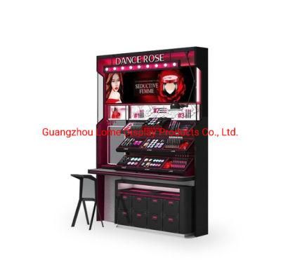 Hot Sale Shop Display Skincare Cosmetic Showcase Makeup Display Stand