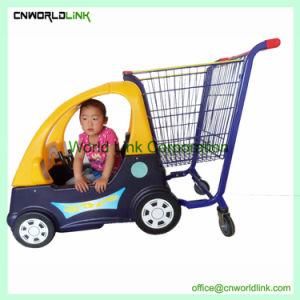 100L Plastic Unfolding Colorful Hand Supermarket Children Cart