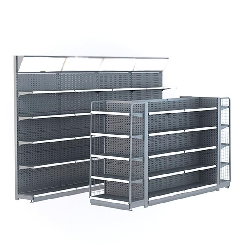 Heavy Duty Supermarket Rack Store Shelf Double-Sided Gondola for Shop