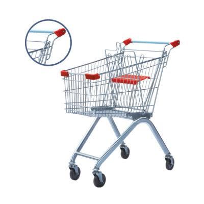 Heavy Duty Grocery Shopping Cart 60L European Style Supermarket Trolley