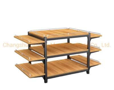 Supermarket Display Rack Shopping Mall Promotion Table of Wood