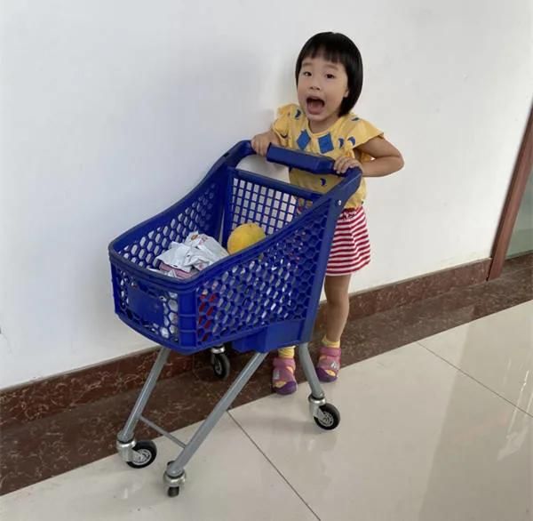Child Mini Size Supermarket Hypermarket Plastic Shopping Cart