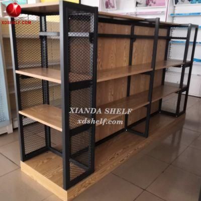 Customized Single Sided Xianda Shelf Store Shelves Wooden Retail Box