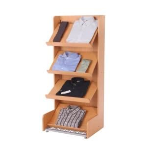 Wooden Multi-Functional Multi-Storey Commodity Display Rack for Store