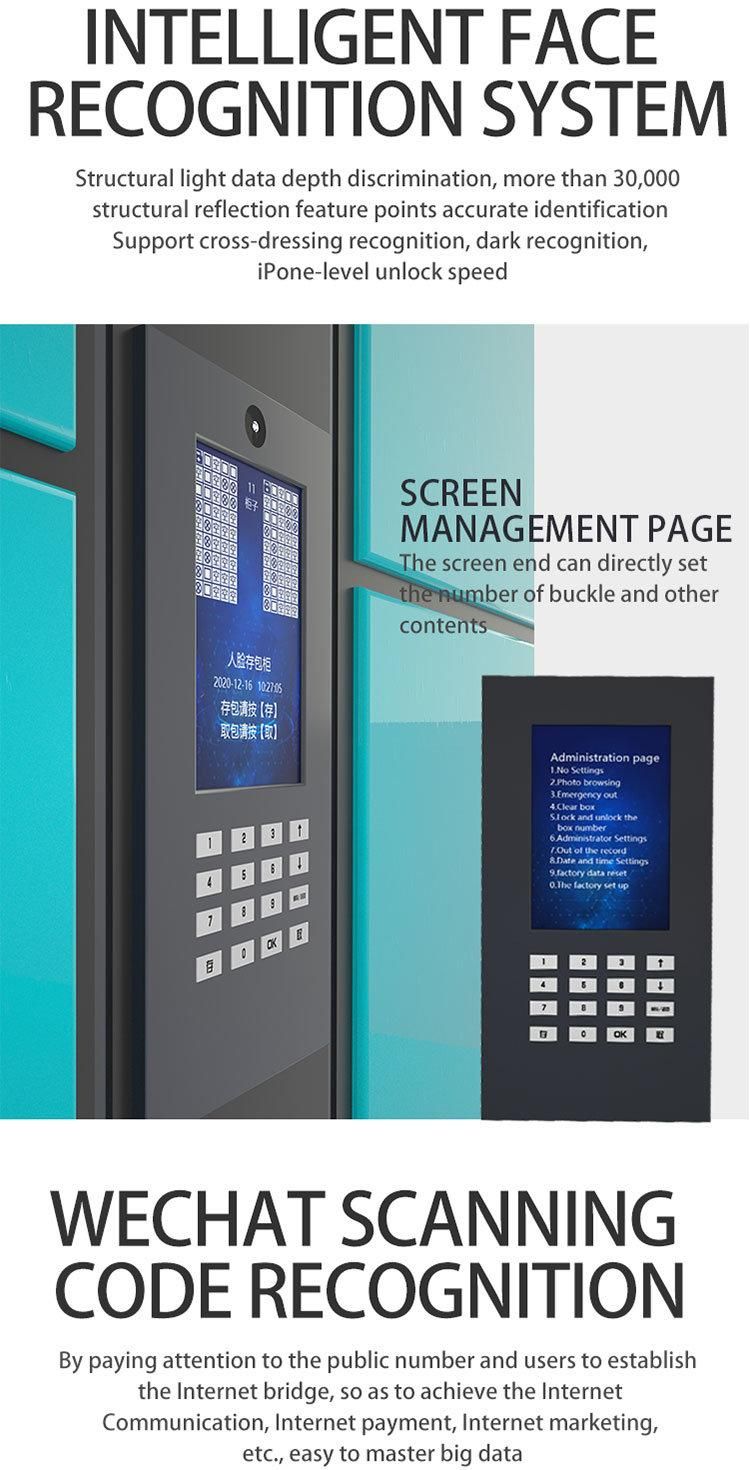 Outdoor Locker Storage Fingerprint Lockers Face Recognize Locker