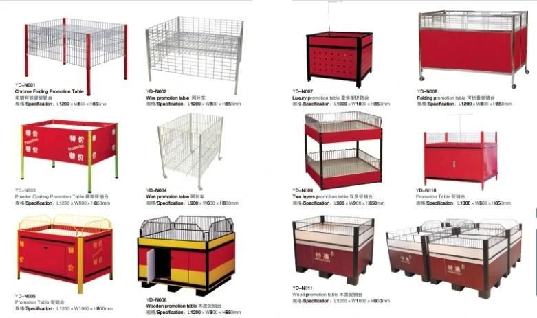 Supermarket Display Counter Stand, Promotion Table Equipment (YD-N)