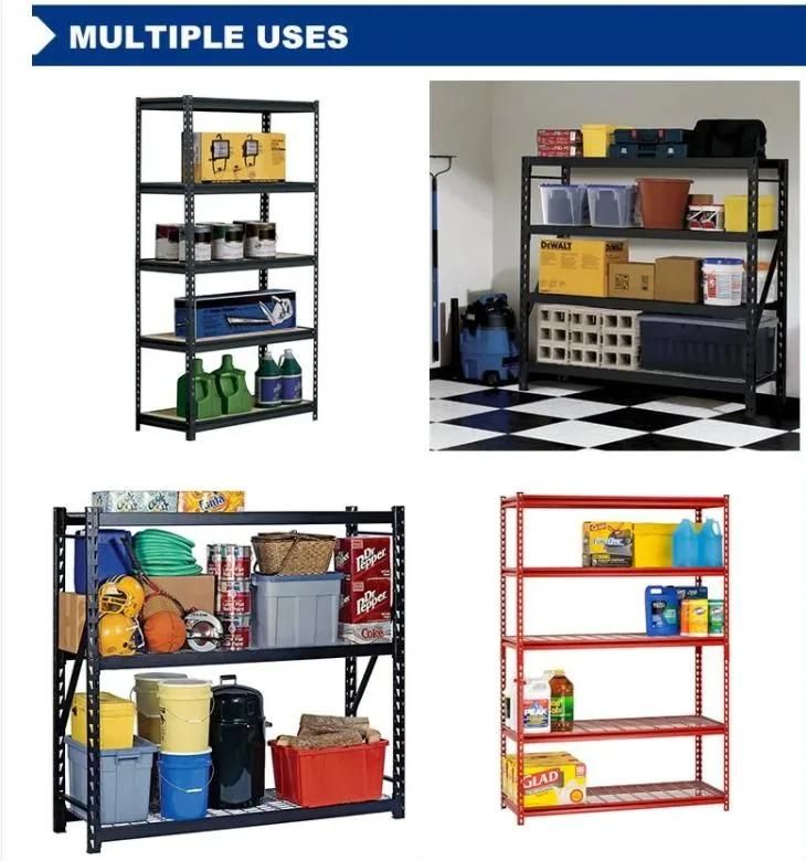 Customizable Blue Metal Garage Shelves Shelving Racking Storage Shelf