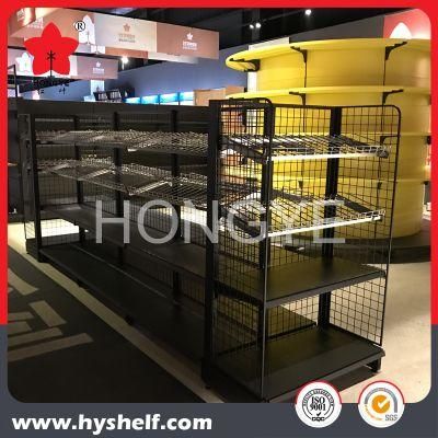 Steel Wire Back Gondola Supermarket Shelving Display Shelves