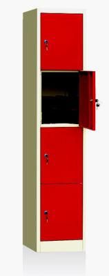 Powder Coated Red Metal Clothes Locker