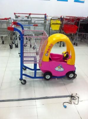 Modern Design Shopping Trolley with Child Toy Car