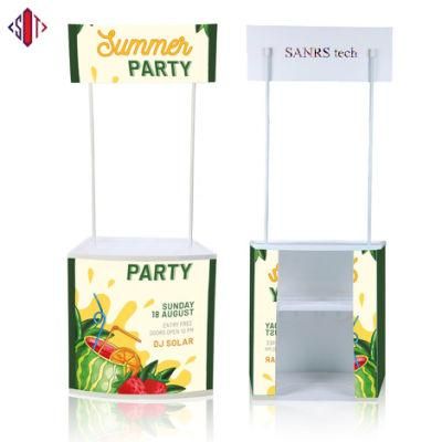 High Quality Lightweight Advertising Promotion Display Table with Banner