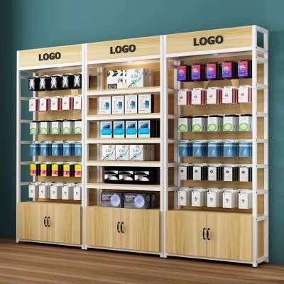 Fashion Milk Powder Showcase Hanging Hotel Slippers Socks Display Rack Mobile Phone Bags Cases Display Rack Shelves
