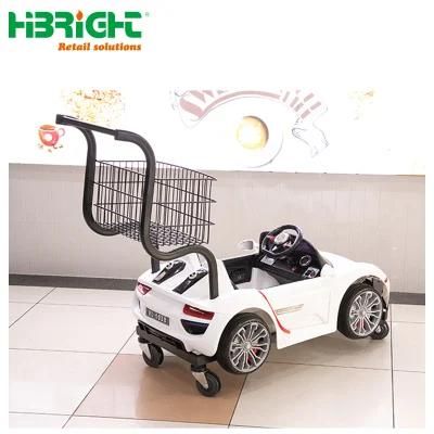 Supermarket Plastic Trolley Shopping Mall Children Car Baby Shopping Cart