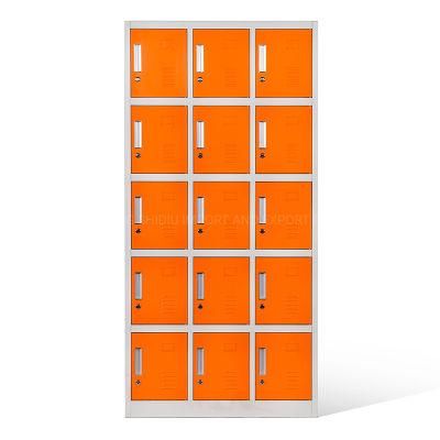 Kd Metal 15 Door School Storage Box Locker Staff Locker