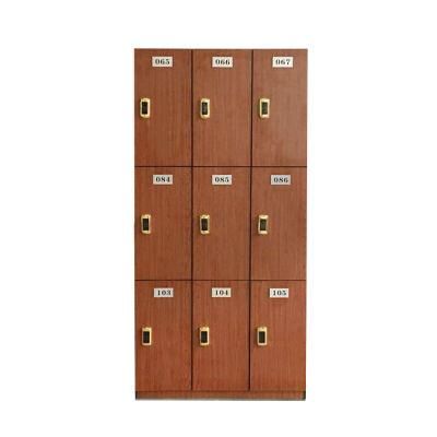 Factory Direct Sale Durable HPL Woodgrain Gym Lockers