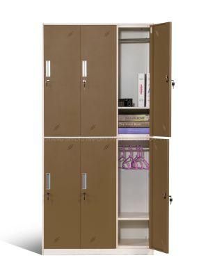 Double Tier Dressing Gym Lockers with Bench for Changing Room