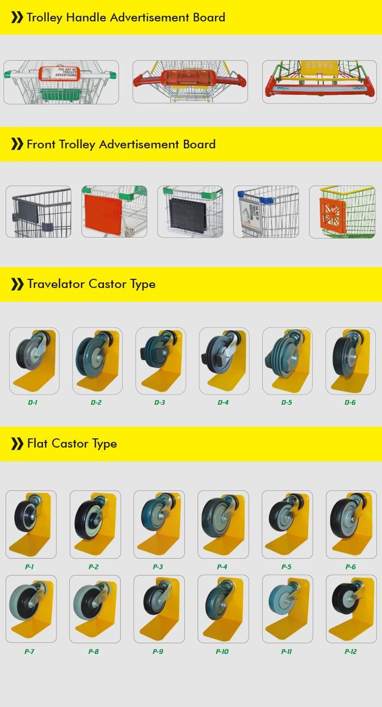 60-275 Liters Grocery Supermarket Shopping Trolley