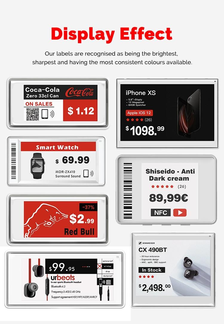 Automatic Price Change Electric Shelf Label for Wine Shop