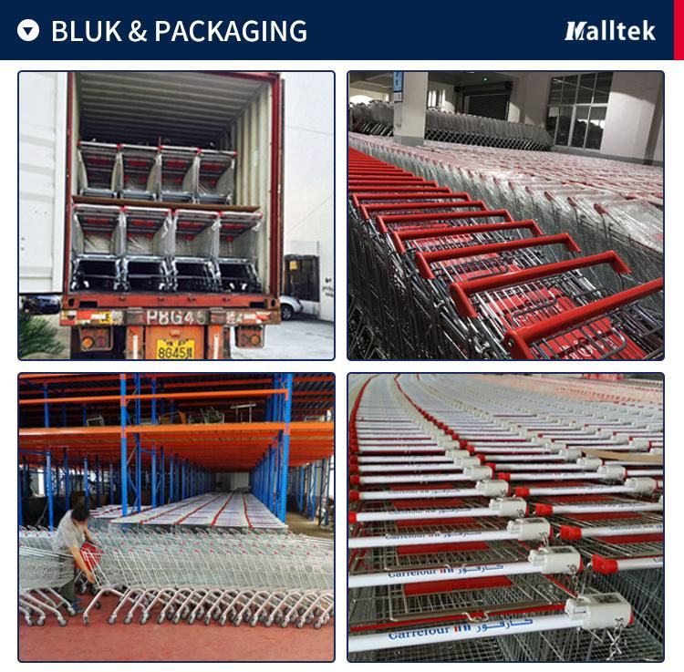 China-Made Metal Wire Retail Store 120L Shopping Trolley with Seat
