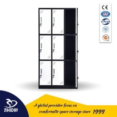 9 Compartment Steel Storage Locker Office Metal Gym Locker Furniture