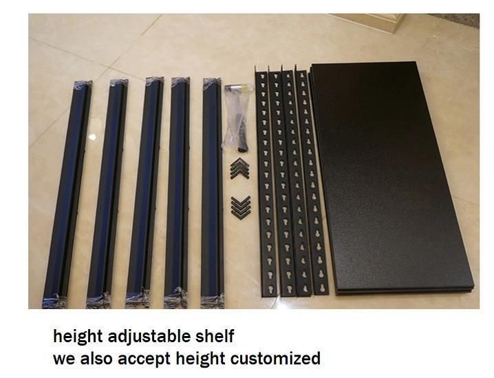 Adjustable Light Duty Industrial Home Garage 3 4 5 Layer Tier Metal Steel Storage Shelf Rack