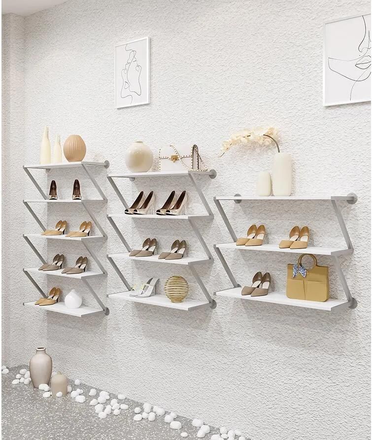 Shoe Store Wall Stand Sports Shoes Interior Furniture Display Wall Panel Decoration Shoes Shop