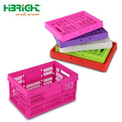 Fruit Vegetable Storage Crates Plastic Folding Basket