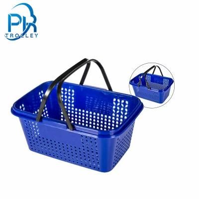 Plastic Retail Store Carry Supermarket Shopping Baskets with Handle