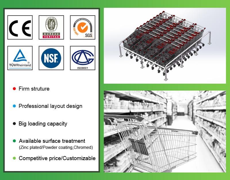 100L Volume Supermarket Cart Prices for The Middle East Area