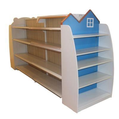 Steel Wood Structure Children&prime; S Products Shelf