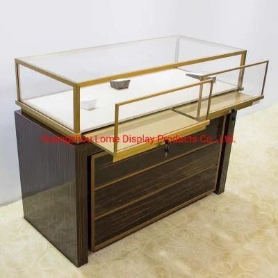 High End Custom Logo Luxury Jewelry Store Display Glass Counter