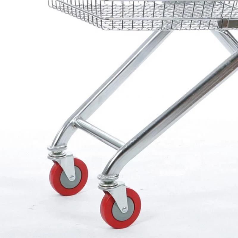 Foldable Wholesale European Style Plastic and Steel Shopping Trolley