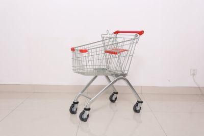 Serviceable Supermarket Shopping Cart Trolley Metal Shopping Trolley
