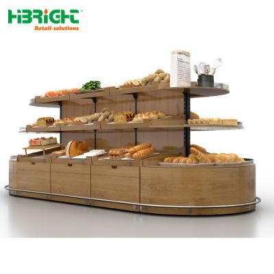 Supermarket Island Gondola Bakery Bread Display Rack