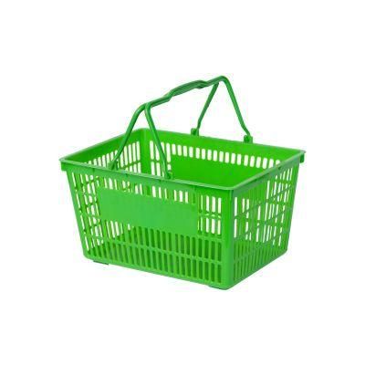 Plastic Shopping Basket with Handle for Supermarket