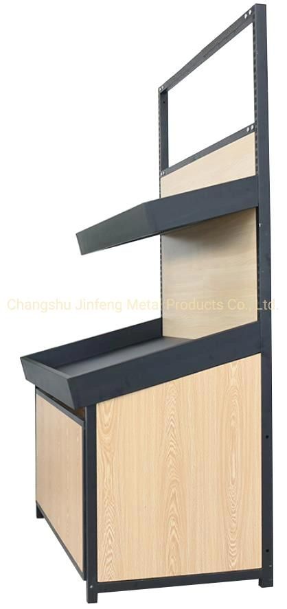 Supermarket Display Rack Customized Vegetable and Fruit Wooden Display Shelf