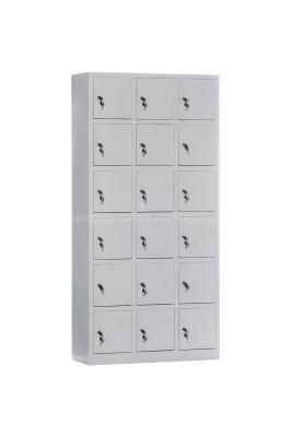 Classic 6 Tier 3 Column 18 Doors Box Locker for Supermarket/Cinema/Lab