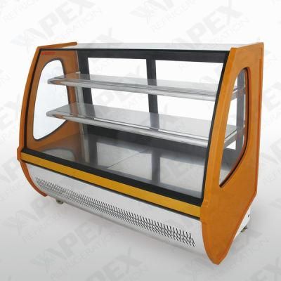 High Spped Cooling Front Open Cake Display Cooler for Supermarket