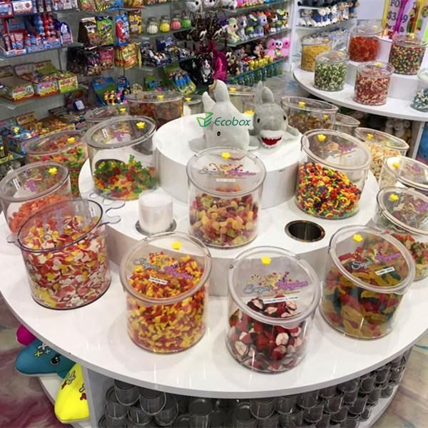 Supermarket Wholesale Airtight Container Nut Bin Candy Display Bin