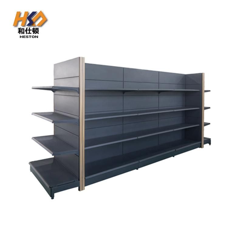 Boutique Supermarket Shelf Metal Display Racks Gondola