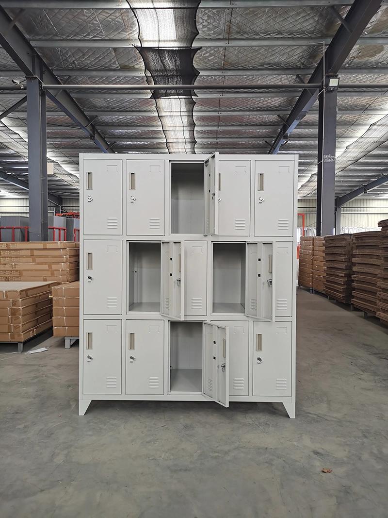 Modern Steel School Furniture 12 15 Doors Steel Storage Metal Locker Cabinet
