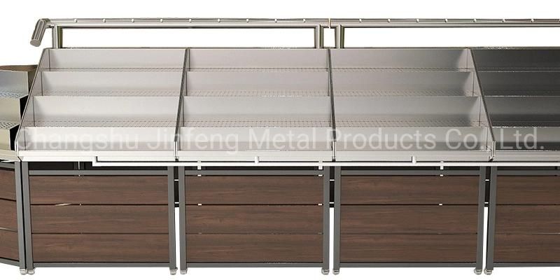 Supermarket & Store Fixture Shelves Vegetable Display Rack with Spray System