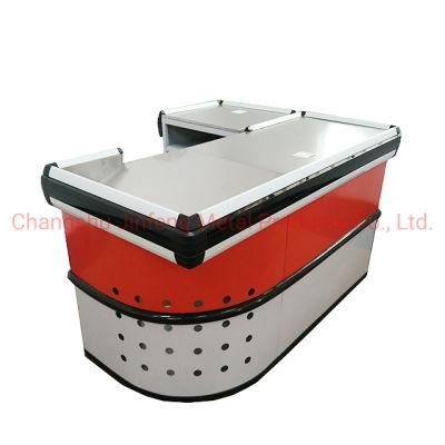 Supermarket and Store Fixture Metal Cashier Table