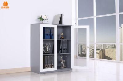 Wholesale Price 2 Glass Door File Cabinet with Lock